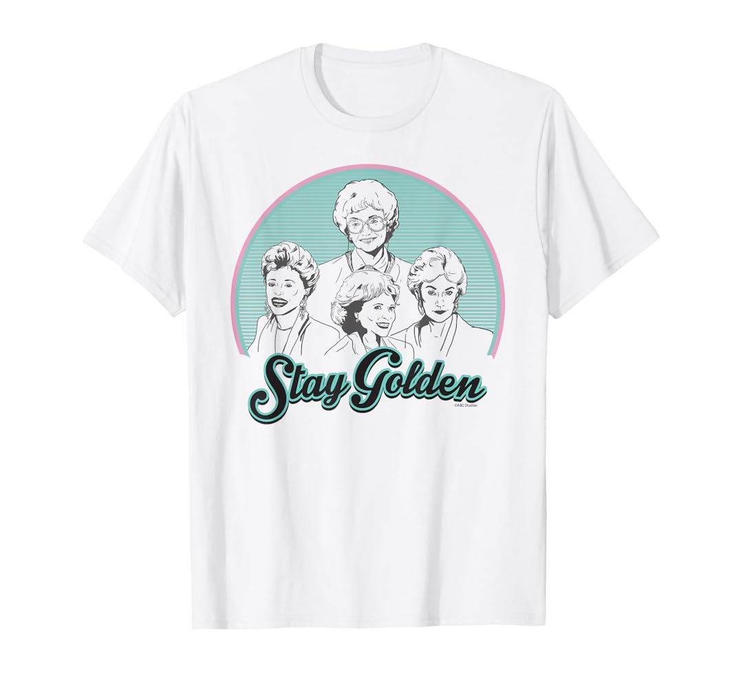 Amazon.com: The Golden Girls - Stay Golden T-Shirt